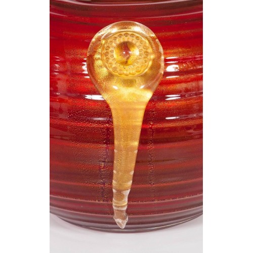 talian Murano Glass Vase, attributed to Seguso,circa 1960s