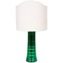Limited Edition Mirrored Green Table Lamp in Blown Murano Glass 1990s *