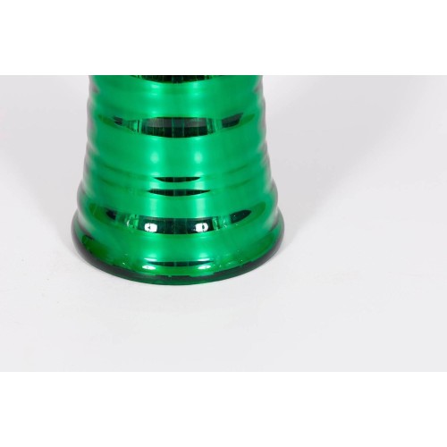 Italian Murano Glass Table Lamp in Green Mirrored, circa 1980s