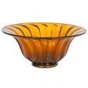 Italian Murano Bowl in Amber and Gold, Circa 1960s