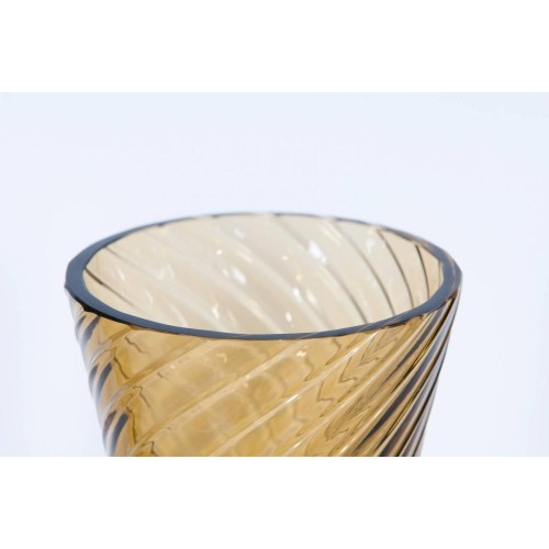 Pair of Italian Murano Glass Vases, attributed to Seguso around 1980s