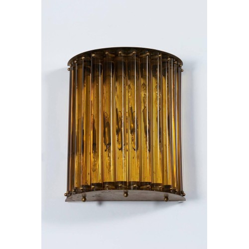 Italian Murano Amber Wall Sconce, circa 1960s