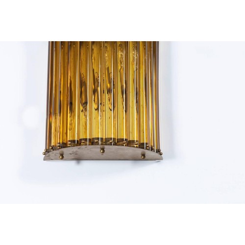Italian Murano Amber Wall Sconce, circa 1960s