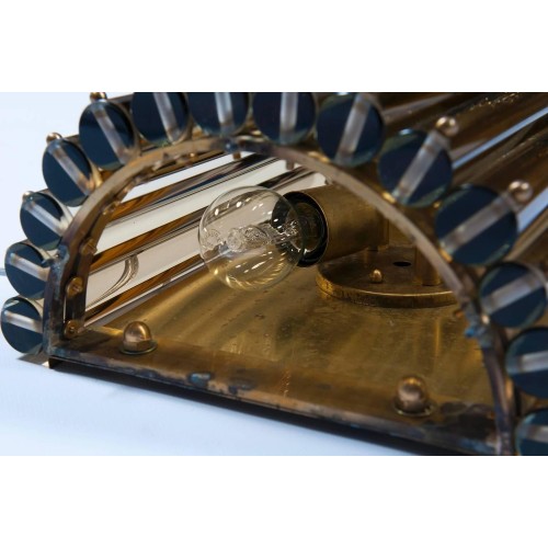 Italian Murano Amber Wall Sconce, circa 1960s