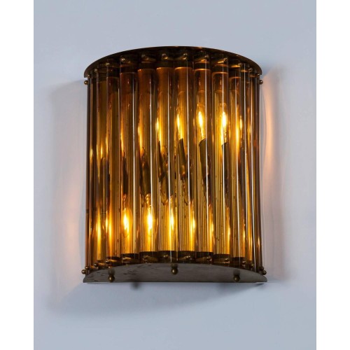 Italian Murano Amber Wall Sconce, circa 1960s