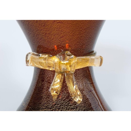 Italian Murano Glass Vase Attributed to Artisti Barovier, circa 1930s