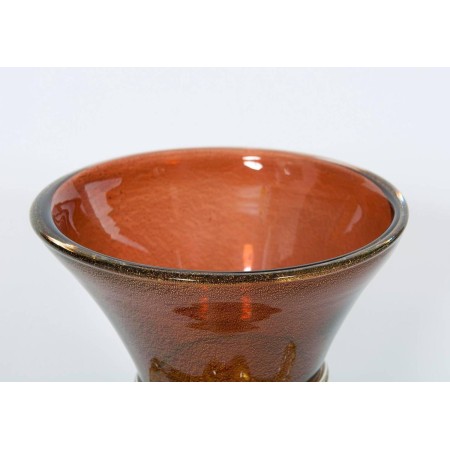 Italian Murano Glass Vase Attributed to Artisti Barovier, circa 1930s