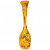 Italian Murano Glass Orange Vase, Circa 1990s