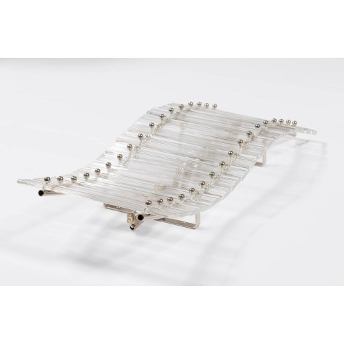 Pair of Italian Murano Glass Sconces, Attributed to Venini, circa 1960s