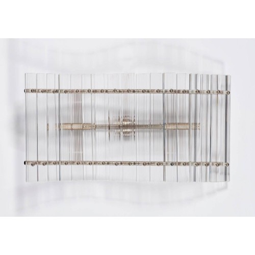 Pair of Italian Murano Glass Sconces, Attributed to Venini, circa 1960s