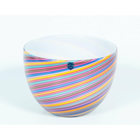 Pair of Italian Murano Glass Bowls Signed Cenedese, 1970s