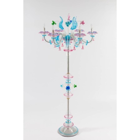 Italian Venetian Murano Glass Floor Lamp, around 1990s