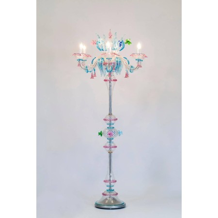 Italian Venetian Murano Glass Floor Lamp, around 1990s