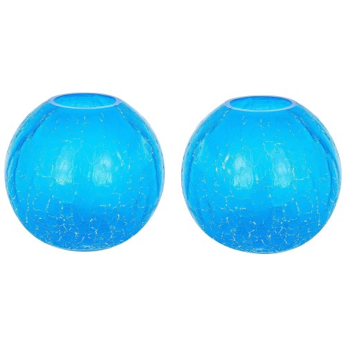 Pair of Italian Murano Glass "Spheres" Vases Signed Cenedese, circa 1970s