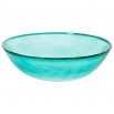 Light-Green Italian Murano Glass Bowl, Signed by Cenedese, Circa 1970s