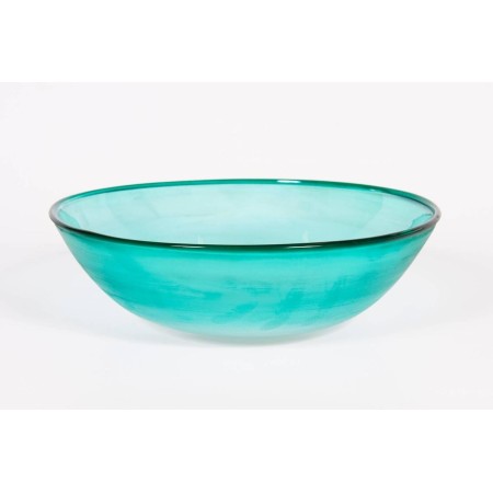 Italian Murano Light-Green Bowl in Glass Signed by Cenedese, circa 1970s