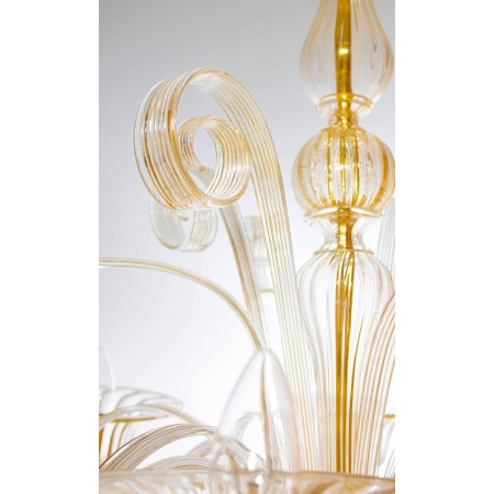 Gold Italian Chandelier, circa 1990s