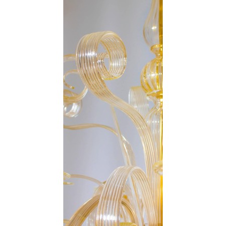 Gold Italian Chandelier, circa 1990s