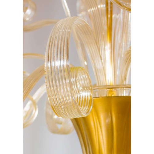 Gold Italian Chandelier, circa 1990s