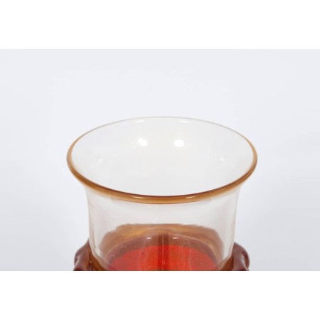 Italian Venetian Murano Glass Vase Attributed to Barovier & Toso, circa 1970s