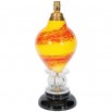 Italian Venetian Murano Glass Table Lamp in Multicolor yellow orang 1970s *