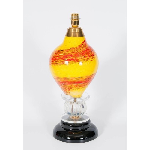 Italian Venetian Murano Glass Table Lamp in Multicolor, circa 1970s