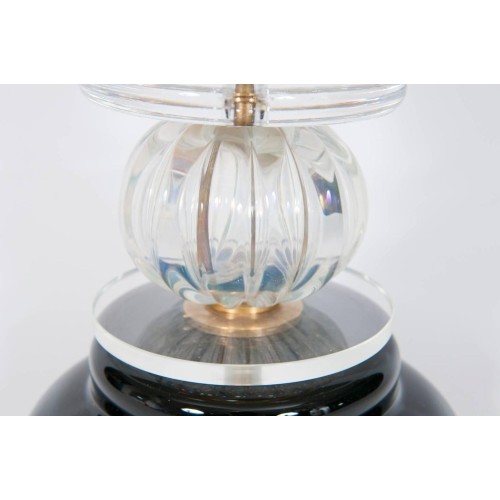 Italian Venetian Murano Glass Table Lamp in Multicolor, circa 1970s