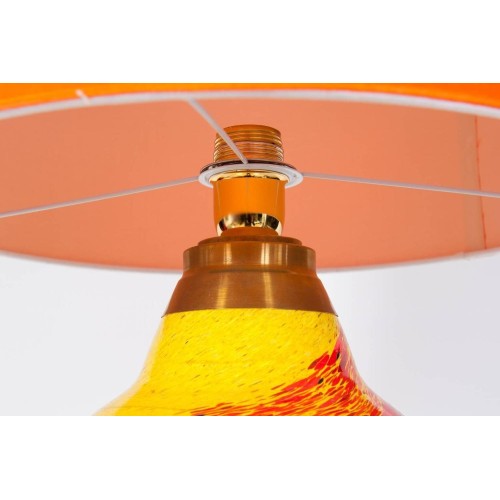 Italian Venetian Murano Glass Table Lamp in Multicolor, circa 1970s