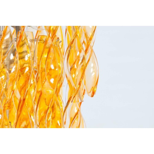 Italian Venetian Murano Glass Chandelier, circa 1970s