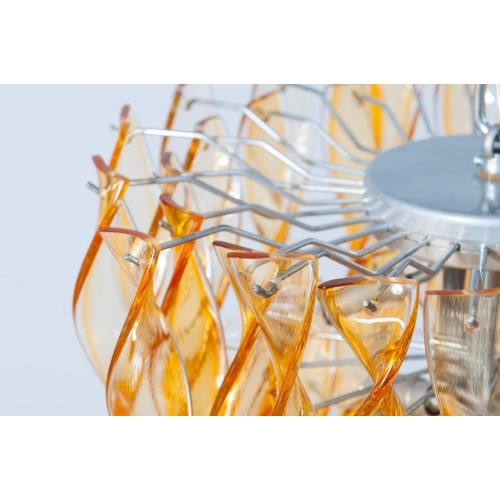 Italian Venetian Murano Glass Chandelier, circa 1970s