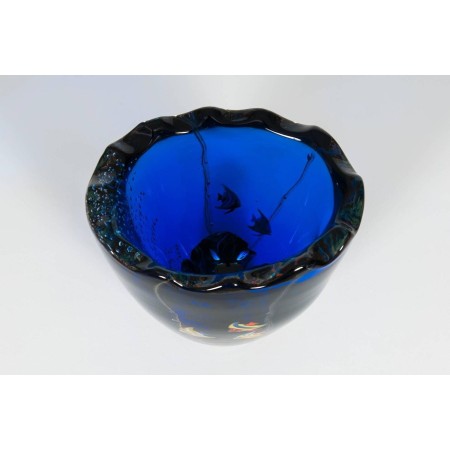 Italian Venetian Murano Glass "Aquarium" Vase, circa 1980s