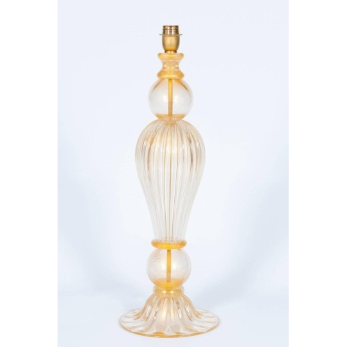 Italian Venetian Murano Glass Table Lamp, Attributed to Seguso, 1970s