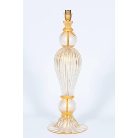 Italian Venetian Murano Glass Table Lamp, Attributed to Seguso, 1970s