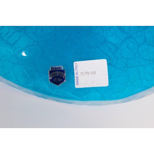 Italian Venetian Murano Glass Vase Signed Cenedese, circa 1970s