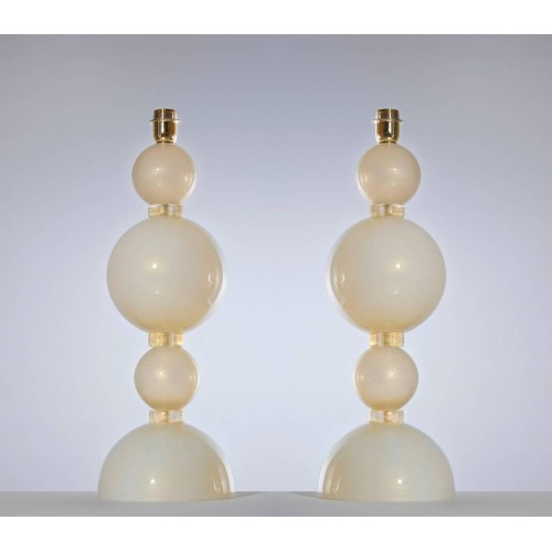 Italian Murano Glass Table Lamp, 1980s