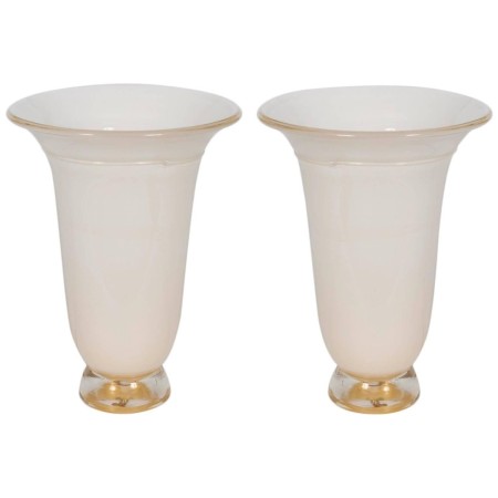 Pair of Italian Murano Table Lamps, Attributed to Barovier around 1980s