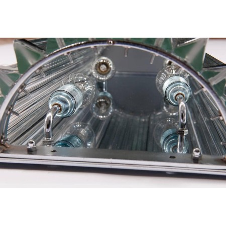 Three Italian Venetian Murano Glass Wall Sconce, Venini around 1960s