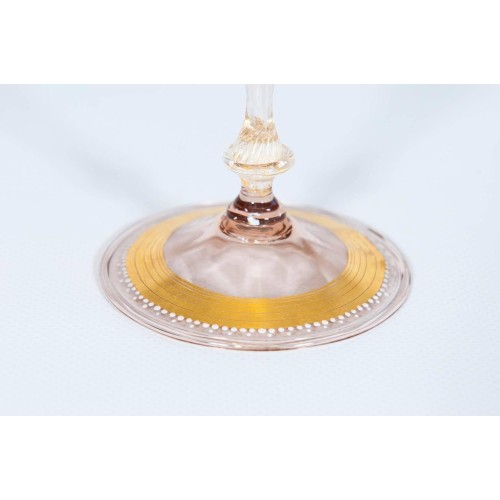 Italian Handblown Goblet in Murano Glass, circa 1970