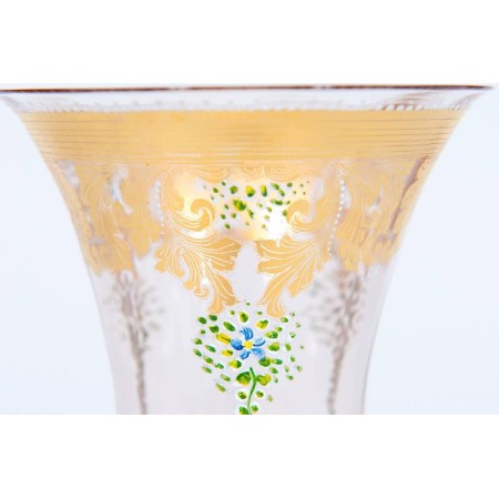 Italian Handblown Goblet in Murano Glass, circa 1970