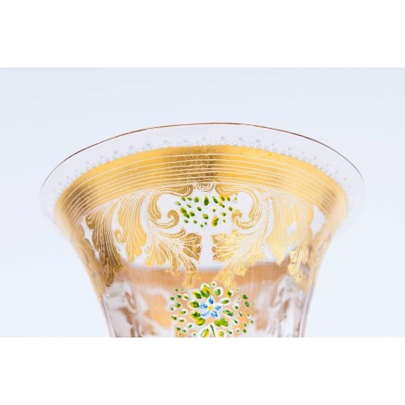 Italian Handblown Goblet in Murano Glass, circa 1970