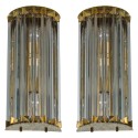 Pair of Italian Sconces, Attributed to Camer Glass, Circa 1960s