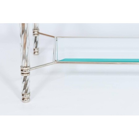 Italian Venetian Murano Glass Cocktail Table in Transparent, circa 1980s