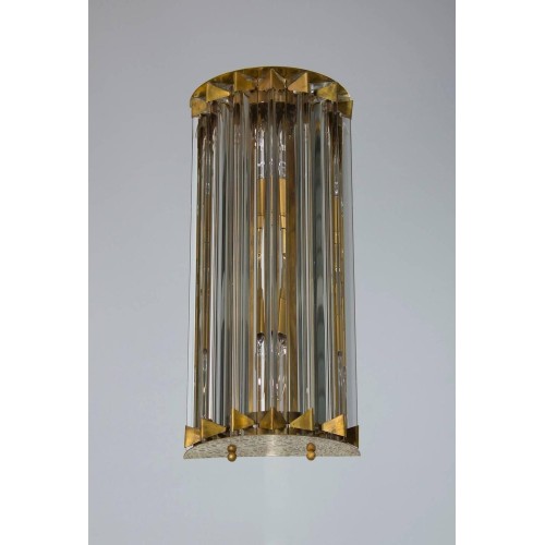 Pair of Italian Sconces, Attributed to Camer Glass, circa 1960