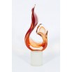 Italian Venetian Murano Glass "Flame" Sculpture, by Romano Donà 1990s