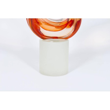 Italian Venetian Murano Glass "Flame" Sculpture, by Romano Donà 1990s