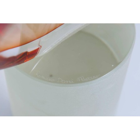 Italian Venetian Murano Glass "Flame" Sculpture, by Romano Donà 1990s