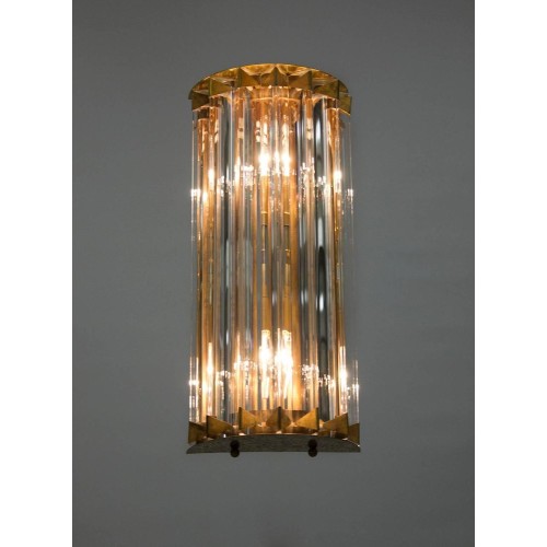 Pair of Italian Sconces, Attributed to Camer Glass, circa 1960