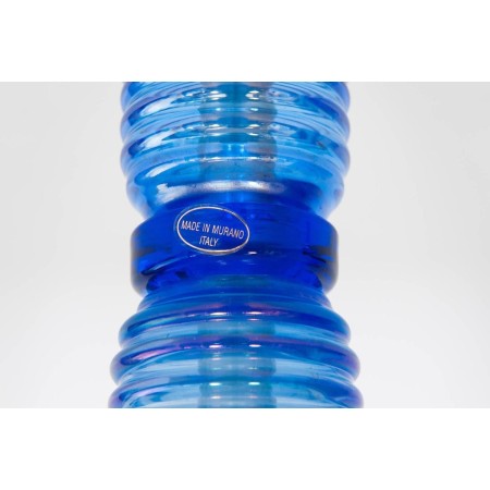 Italian Venetian Floor Lamp in Light-Blue Murano Glass