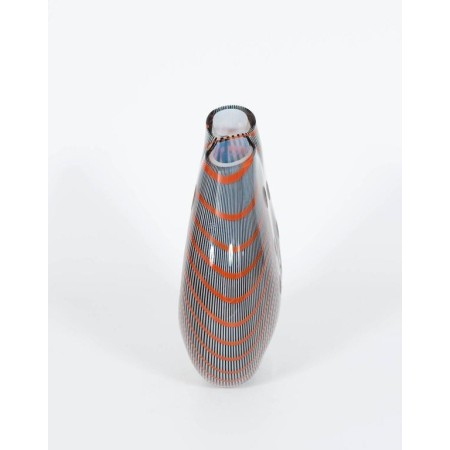 Vase in Murano Glass with color stripes