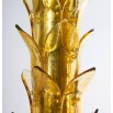 Floor lamp Palm in Murano Glass amber and green